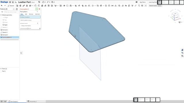 Onshape for Leatherwork - Model Stitch Marks and Make a Template (Request)|JOKO ENGINEERING| смотреть онлайн