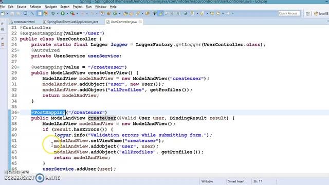 55.Spring Boot Thymeleaf Web application Example смотреть онлайн