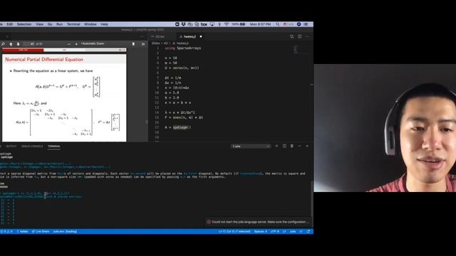 2 Solving the Heat Equation in Julia смотреть онлайн