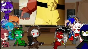 Shadow fight 2 underworld react to saitama vs goku fight