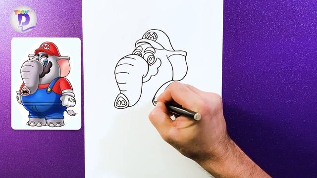 How to Draw Elephant Mario смотреть онлайн
