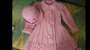 Пальто Спицами для Девочки - 3 года - 2019 / Spokes Coats for Girls - 3 years