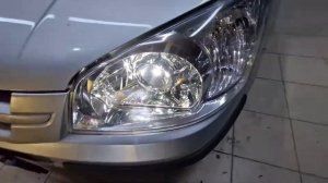 Hyundai Getz. Установка тёплых BI-LED линз ZORKiY Bengal Tiger, реализация ДХО в секцию поворотника