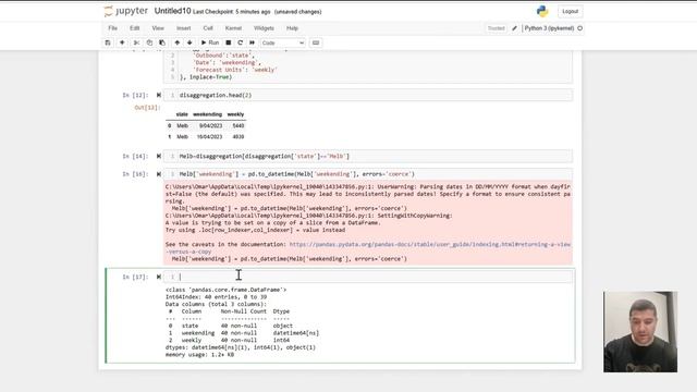 Python Disaggregation For Beginners | Divide weekly or monthly data into daily using python смотреть онлайн