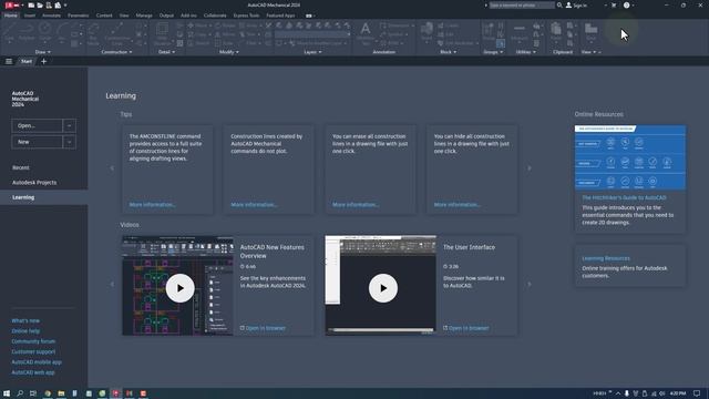 Tự Học Autocad Mechanical 2024 - Bai 001 - Khởi Động Và Giao Diện Chung смотреть онлайн