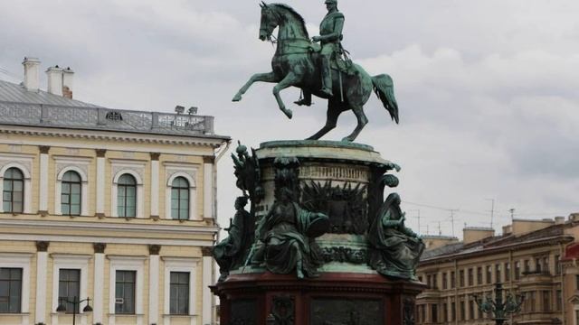 Исаакиевская площадь. Памятник Николаю I смотреть онлайн