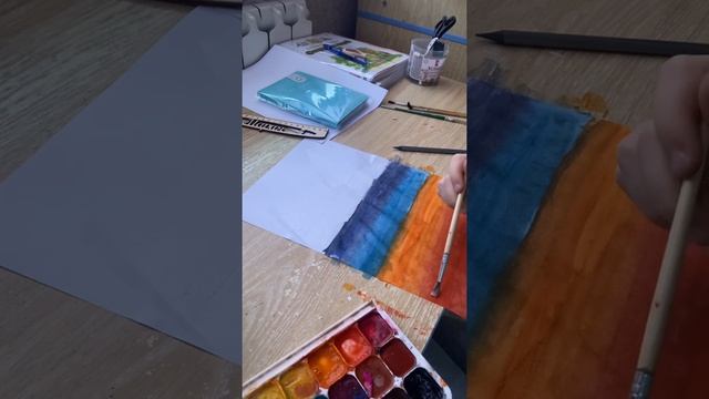 Рисуем закат смотреть онлайн