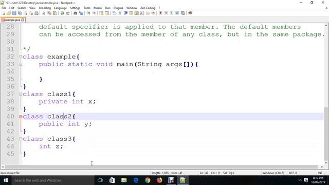 Access Specifier in java hindi 14 смотреть онлайн