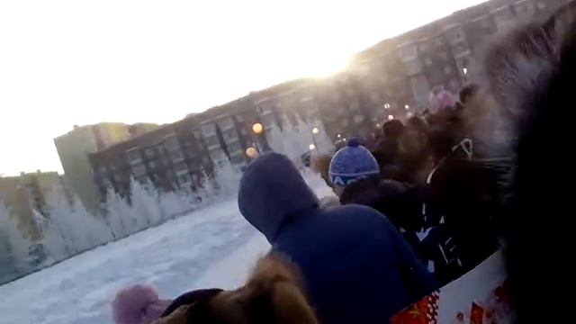 олимпийский огонь 2014 в Новом Уренгое 1/1 смотреть онлайн
