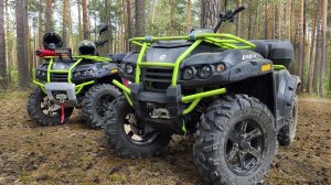 Едем на двух квадроциклах РМ 650-2 на аэродром!!!