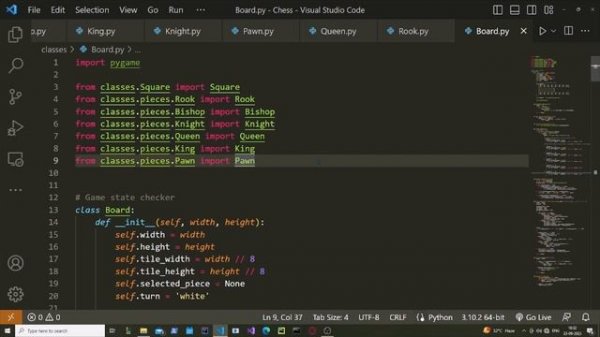 How to make CHESS GAME in Python using Pygame (full code provided)
