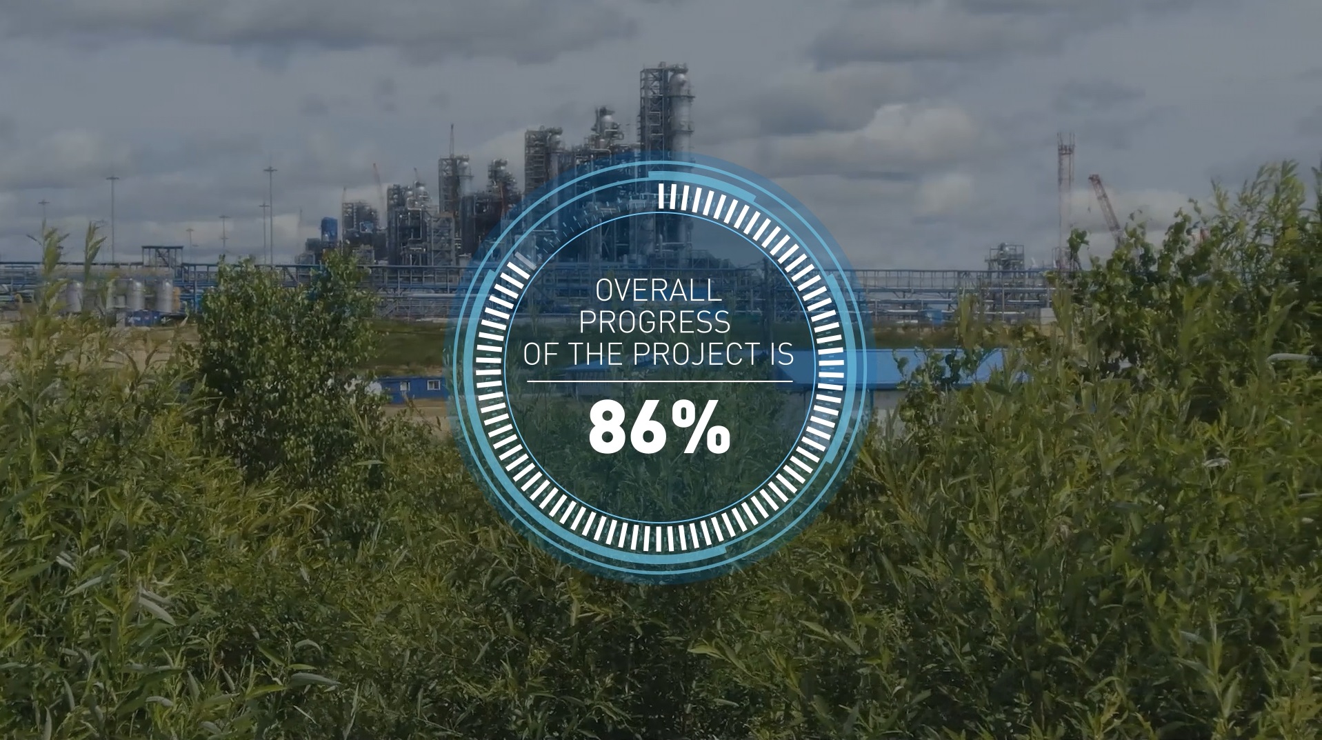 Overall progress of Amur GPP construction by early August 2022 amounted to 86%.mp4 смотреть онлайн