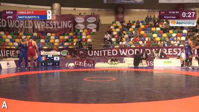 Repechage FS - 86 kg: P. IANULOV (MDA) df. S. MATSUMOTO (JPN), 9-1 смотреть онлайн