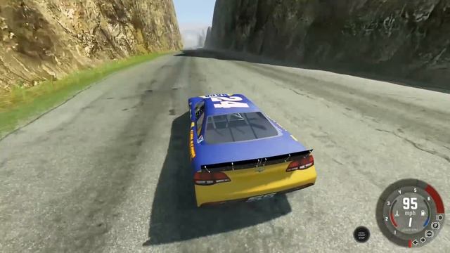 The Most Destructive NASCAR Mountain Race Ever! - BeamNG Gameplay Races & Crashes смотреть онлайн