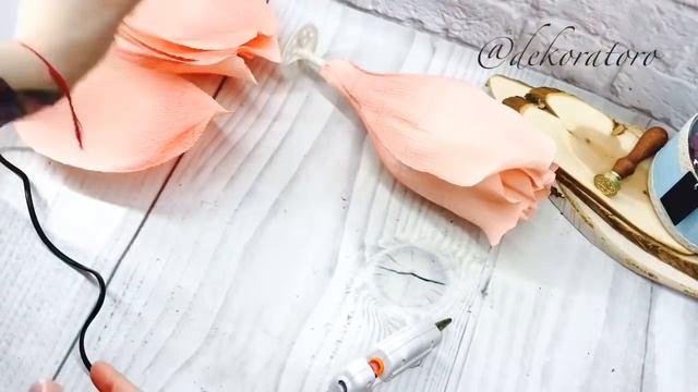 Настенная роза из одного рулона 50см диаметр / мастер класс роза на стену вариант 1/ DekoratoroDIY