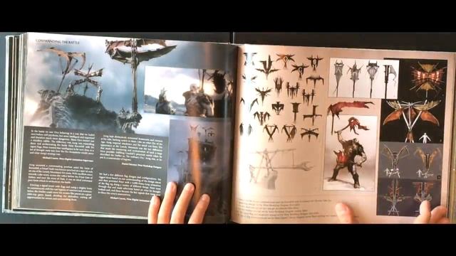 The Art of The Hobbit -The battle of the five armies - Quick Flip-through Preview Artwork смотреть онлайн
