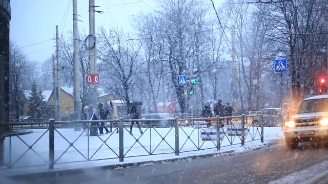 Скоро была зима.... Такая редкость... Калининград. смотреть онлайн