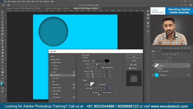 How to Add & Use Inner Shadow Effect in Photoshop | Inner Shadow Photoshop Tutorial смотреть онлайн