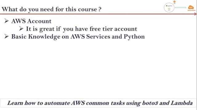 AWS Automation with Python boto3 API and Lambda Service | What do you need for this course ? смотреть онлайн