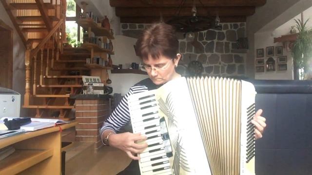 Padam, padam, Édith Piaf, harmonika Hohner Verdi II accordion смотреть онлайн