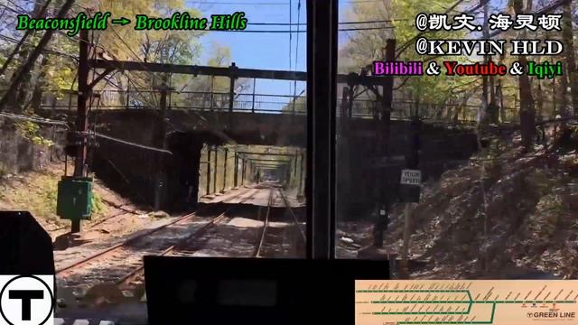 【MBTA】Green Line "D" Front View - Time Lapsed POV from Riverside to Government Center смотреть онлайн