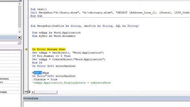 Automate Mail Merge with Excel Database using VBA (Macro) смотреть онлайн
