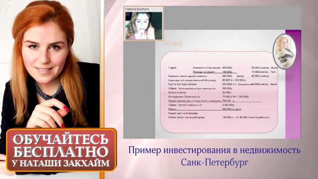 Наташа Закхайм: Пример Инвестирования в Недвижимость в Санкт-Петербурге смотреть онлайн