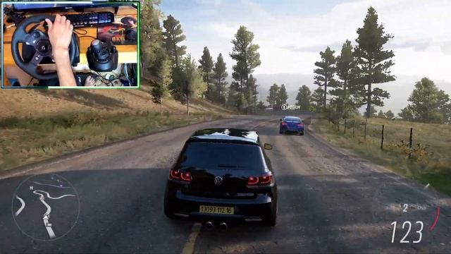 Forza Horizon 5 Volkswagen Golf 6 R - Logitech g920 gameplay смотреть онлайн