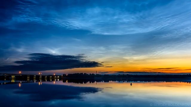 Серебристые облака над Пермью