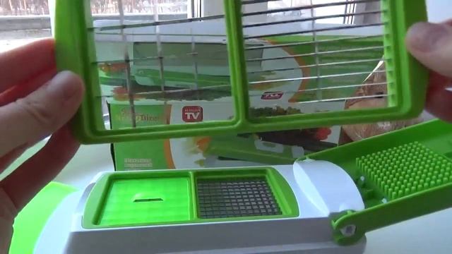 Тёрка для нарезки овощей и фруктов.  Nicer Dicer Plus