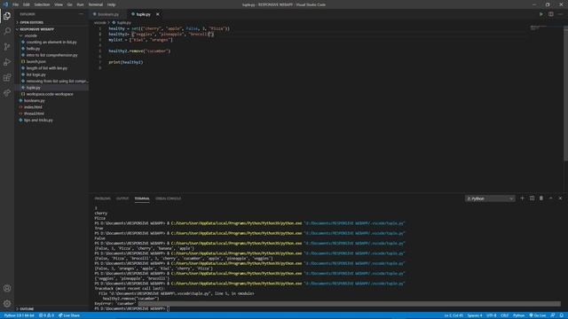 Python - Sets смотреть онлайн