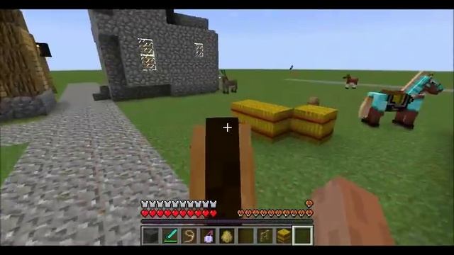 как приручить и оседлать лошадь в minecraft 1.7.4, 1.7.2, 1.6.2 смотреть онлайн