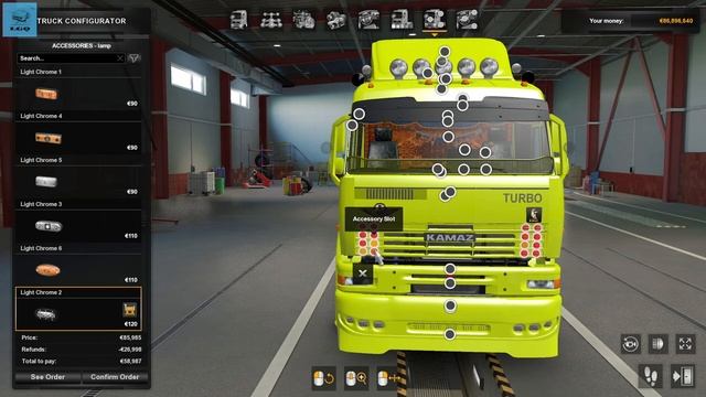 KAMAZ 6460 TURBO DIESEL V8 | Truck Customization | Euro Truck Simulator 2