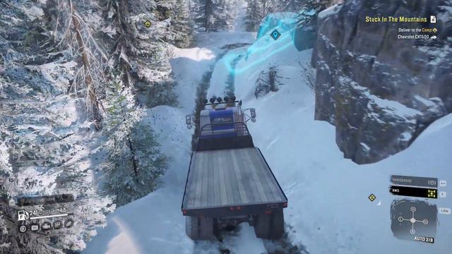 SnowRunner Gameplay - Lost in the Mountains - North Port Alaska ,USA 1080 ,Royal BM17 смотреть онлайн