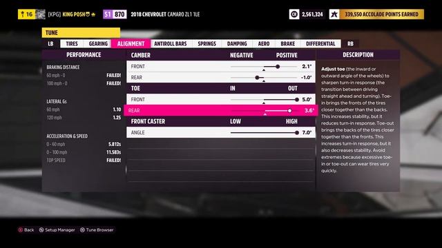 H5 BEST RWD DRIFT TUNE 2018 CHEVROLET CAMARO ZL1 1LE S1 CLASS смотреть онлайн