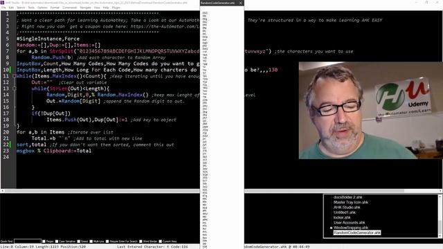Free Random Code Generator built in AutoHotkey смотреть онлайн