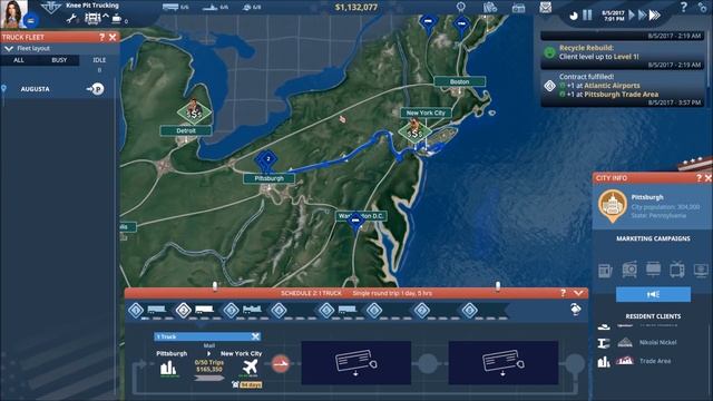 TransRoad:USA Lets Play #12 - Career Mode Quests - TransRoad:USA Gameplay смотреть онлайн