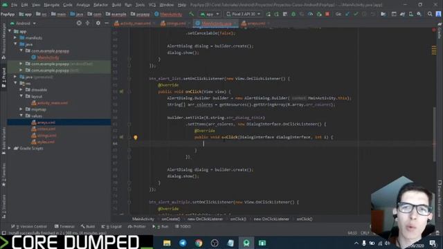 CURSO ANDROID: #5 POP UPS Y CUADROS DE DIÁLOGO смотреть онлайн