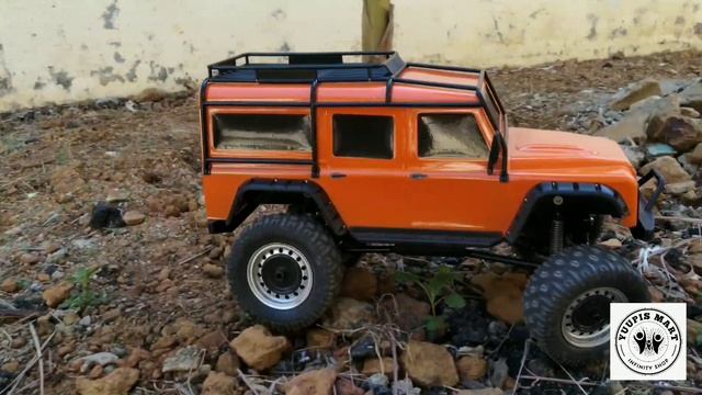 Cheap RC Land Rover 1/8 Double Eagle off road test and climbing test. смотреть онлайн