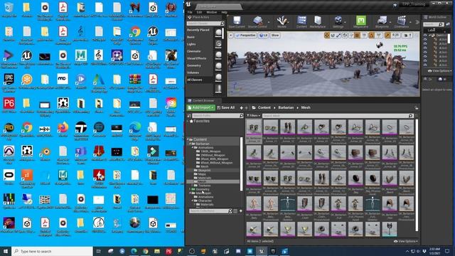 UE4 - Getting Started - Part 2 - Import Character, Assign Skeleton, Master Pose Component смотреть онлайн