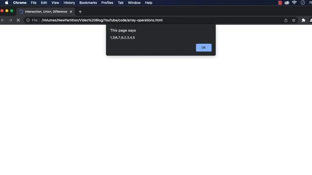 JavaScript: How to Find the Union, Intersection, Difference & XOR of Arrays | Crypters Infotech смотреть онлайн