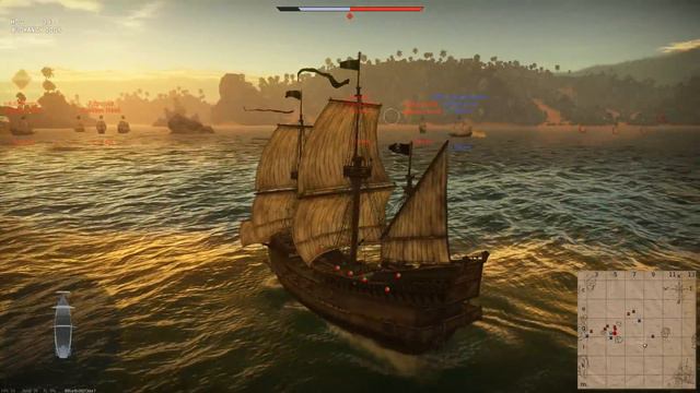 Sailing fleet in War Thunder! (gameplay)/Парусный флот в War Thunder смотреть онлайн