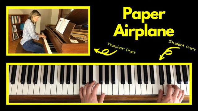 Paper Airplane 🎹 with Teacher Duet [PLAY-ALONG] (Piano Adventures Level 1 Lesson) смотреть онлайн
