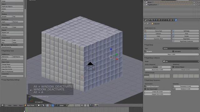 Truecryer's Blog - 024 - Rigit Body, Симуляция физики в Blender смотреть онлайн