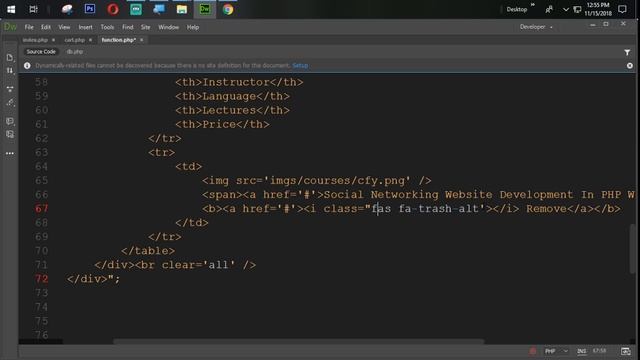 Responsive E Learning Website Development In PHP With PDO Part 42 Designing Cart Page смотреть онлайн