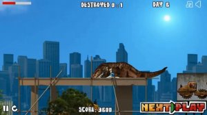 Динозавр ест людей !