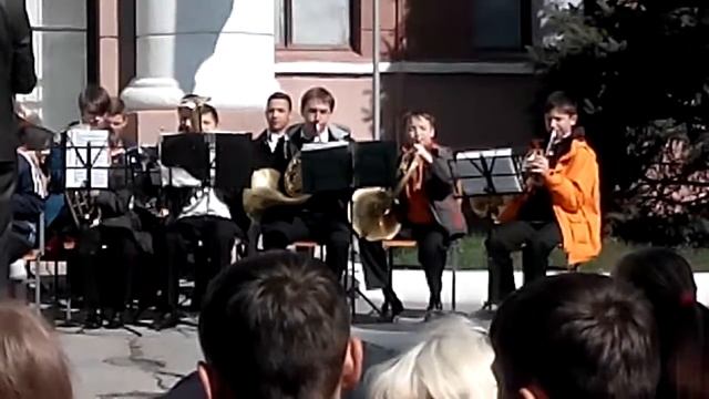 День открытых дверей кадетского корпуса Харьков.Детский оркестр железной дороги. смотреть онлайн