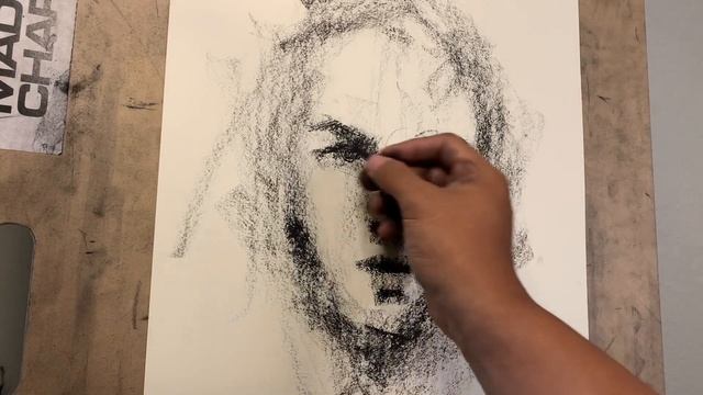 CHARCOAL DRAWING TUTORIAL WITH ONLY 1 PIECE OF CHARCOAL смотреть онлайн