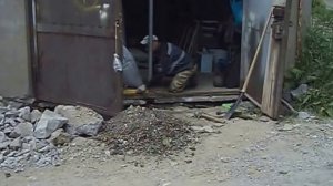 гараж,Выдавливает ворота,решение проблемы,гнем швеллер 3 часть