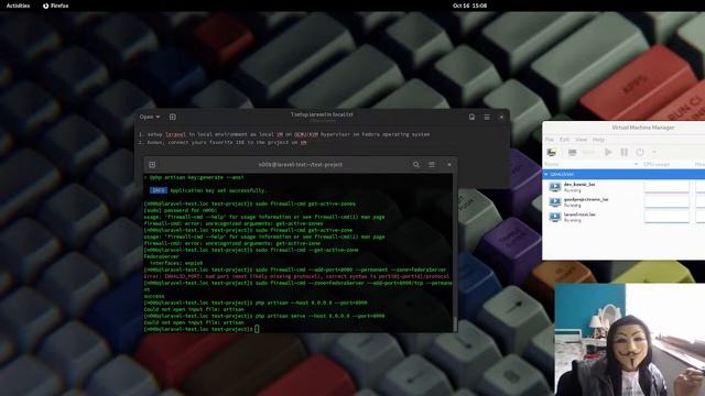 n00bs channel n00bing live Setup Laravel on Local VM QEMU-KVM based hypervisor on fedora OS смотреть онлайн